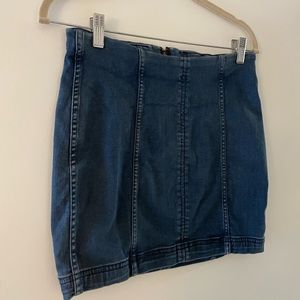 Free People denim skirt
